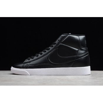 2019 Nike Blazer Mid Vintage Black Black-White 917862-001 Shoes